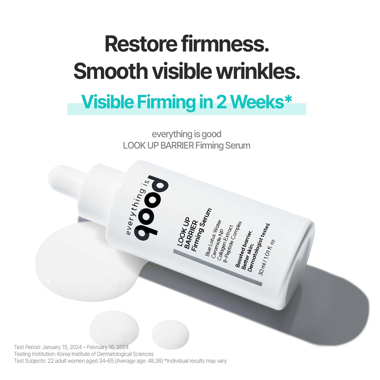 everything is good LOOK UP BARRIER Firming Serum– Vegan Collagen Peptide Hydrating Formula