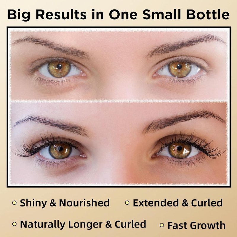 Eyelash & Eyebrow Growth Serum - 2-in-1 Enhancer for Longer, Thicker Lashes | Vegan, Cruelty-Free, 3ml