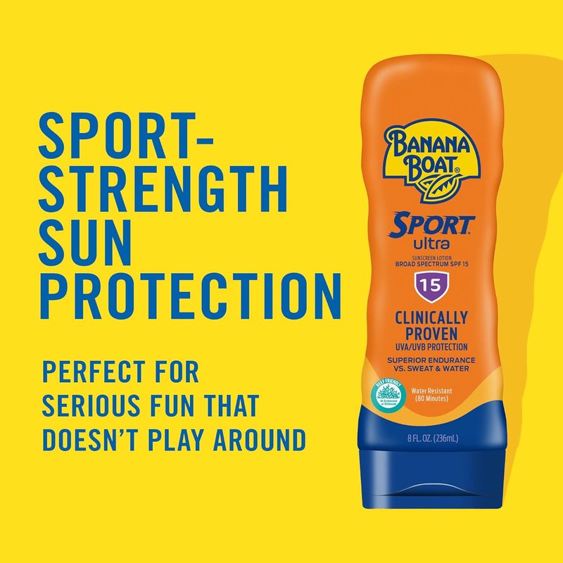 Banana Boat Sport Ultra Sunscreen Lotion & Spray Twin Pack - SPF 15 & 30, 8oz Lotion & 6oz Spray