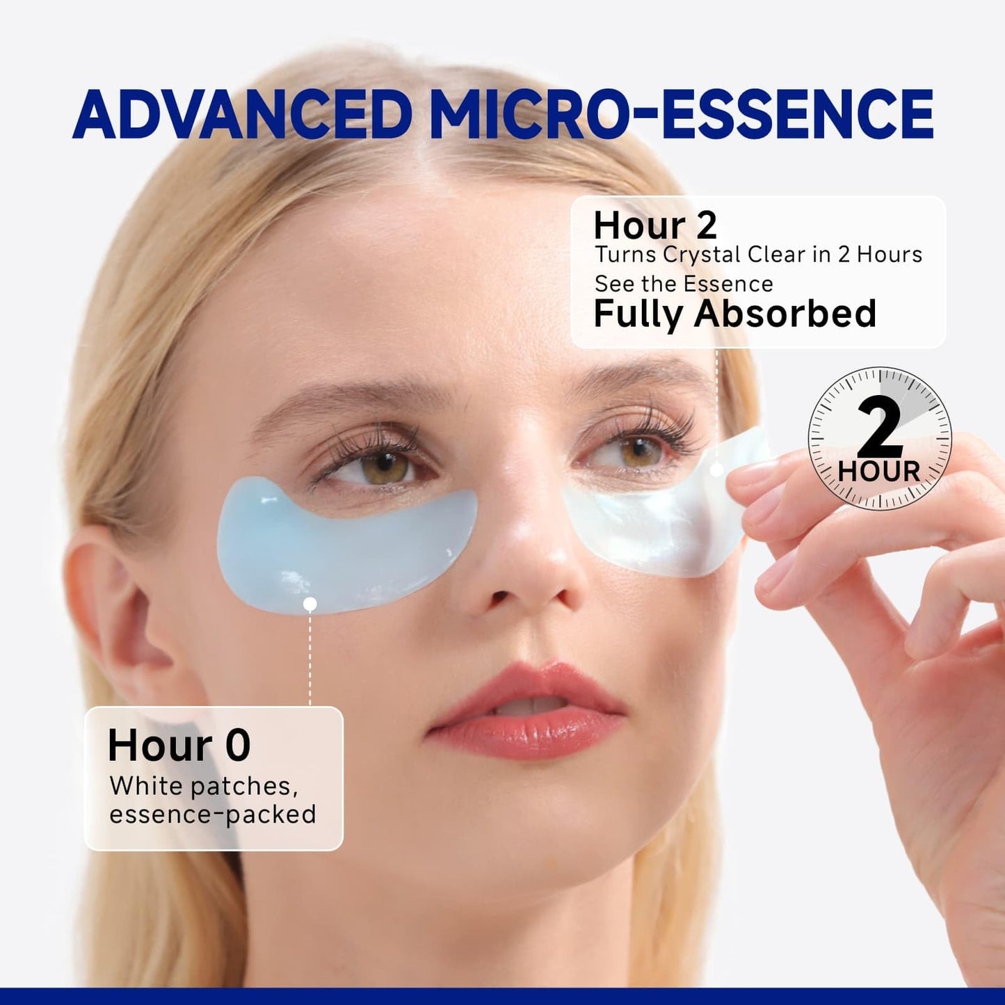 Dr Vincent Peptide Cooling Under Eye Patches, Soothing Eye Patches Instant Reduces Dark Circles and Puffiness, Calming Under Eye Mask with Glacial Water for Bags Treatment, 12 Pairs