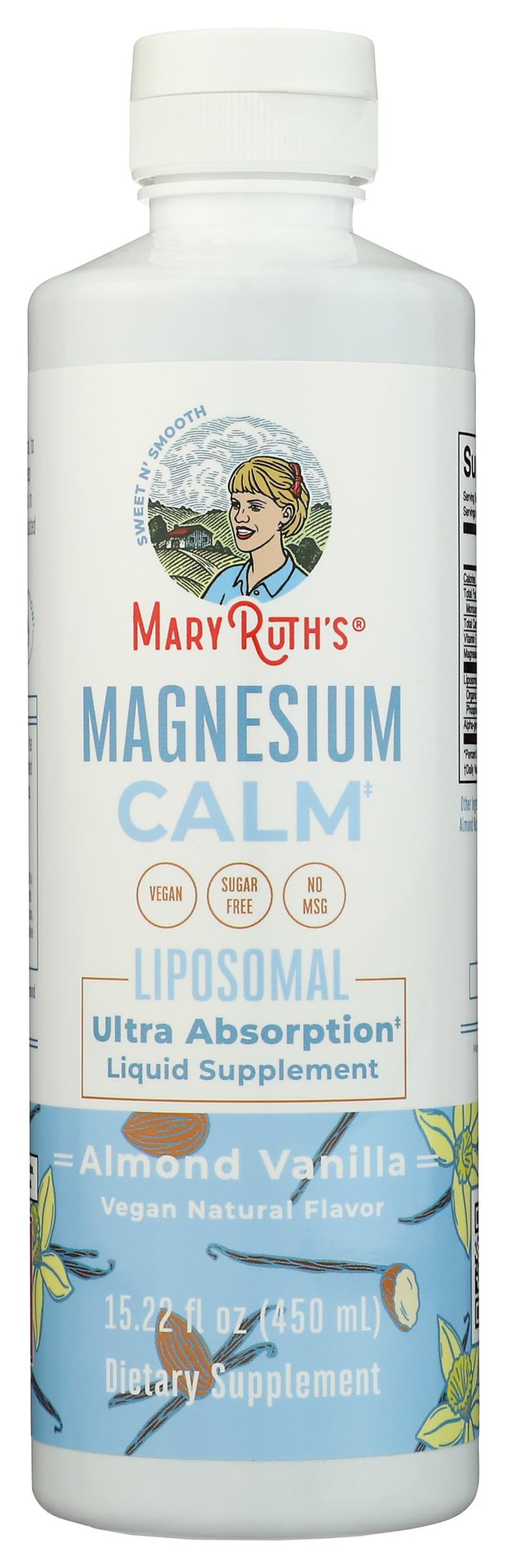 MaryRuth Organics Magnesium Liposomal| Magnesium Supplement | Magnesium Bisglycinate | Muscle & Bone Support | Mood Support Vitamin | Vegan | Non-GMO | Gluten Free | 15.22 Fl Oz | 30 Servings