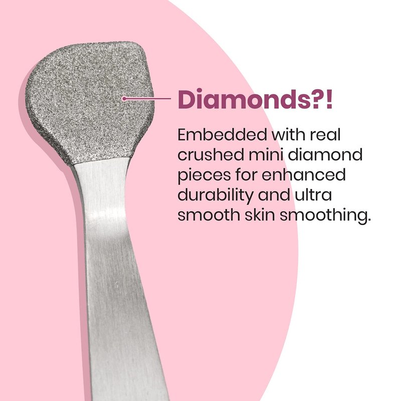 Lindo Beauty Buffer - Microdermabrasion Tool, Diamond Infused, Embedded Silicone Lip Scrubber, for Smooth Skin, Radiant Complexion, Travel Pouch Included (Beauty Buffer with Silicone Lip Scrubber)