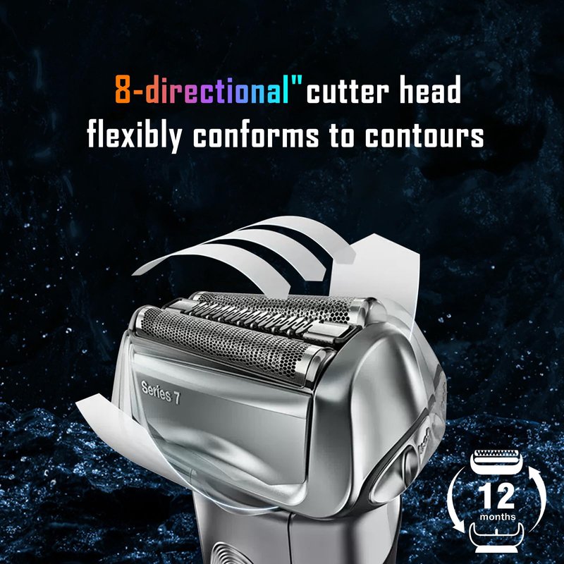 70S Electric Shaver Head Replacement Part Compatible with Braun Series 7 70S Electric Shaver Head Replacement (3 Pack)