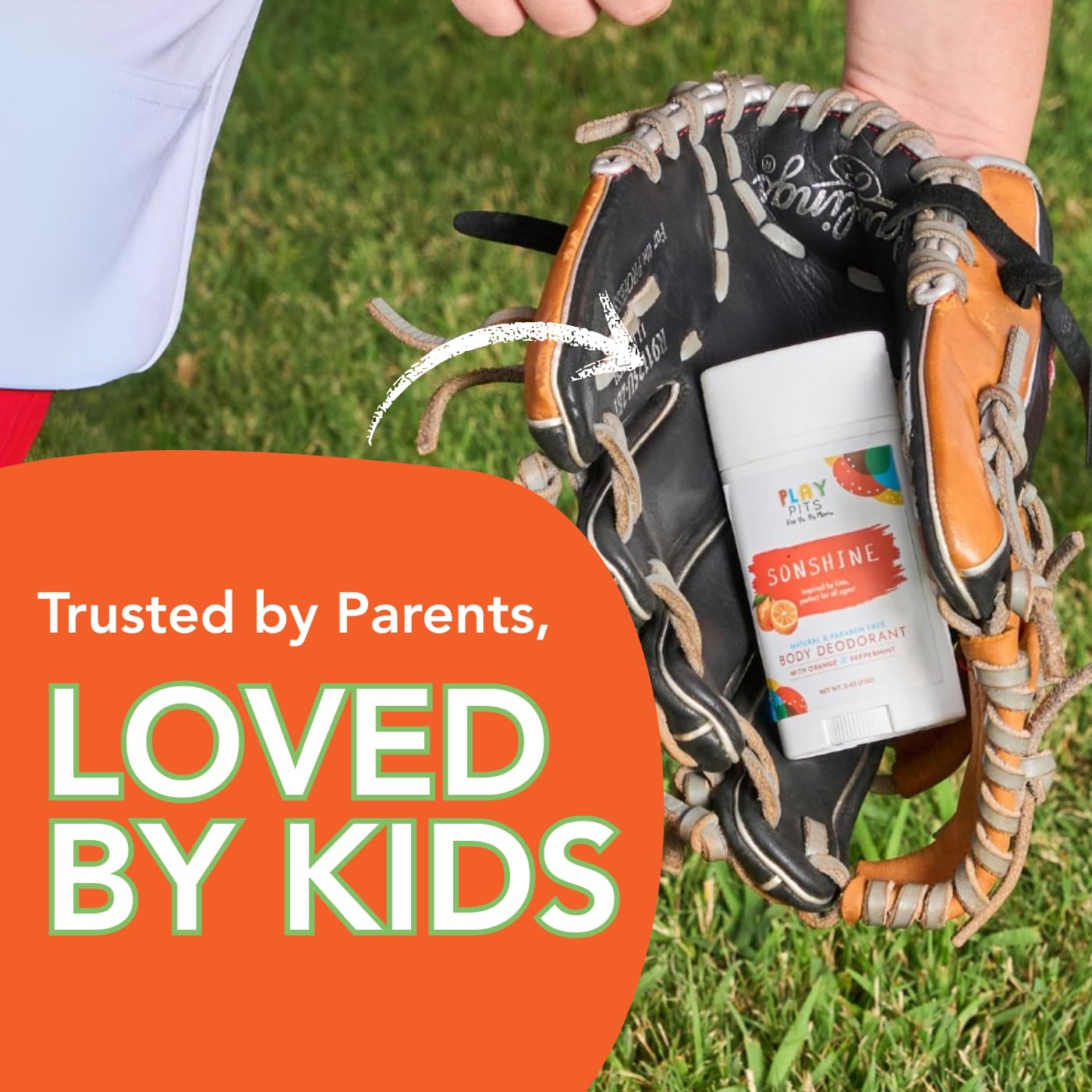 PLAY PITS - Natural Kids Deodorant - SONSHINE - 2.65oz - 2pk