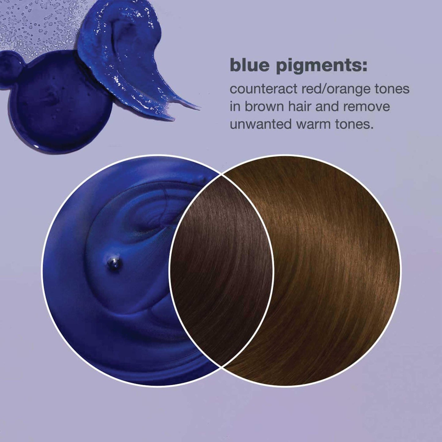 milk_shake cold brunette shampoo | toning shampoo with blue pigment to neutralize orange and red in brunette hair | strengthens, boosts shine, and extends color | SLS/SLES-free