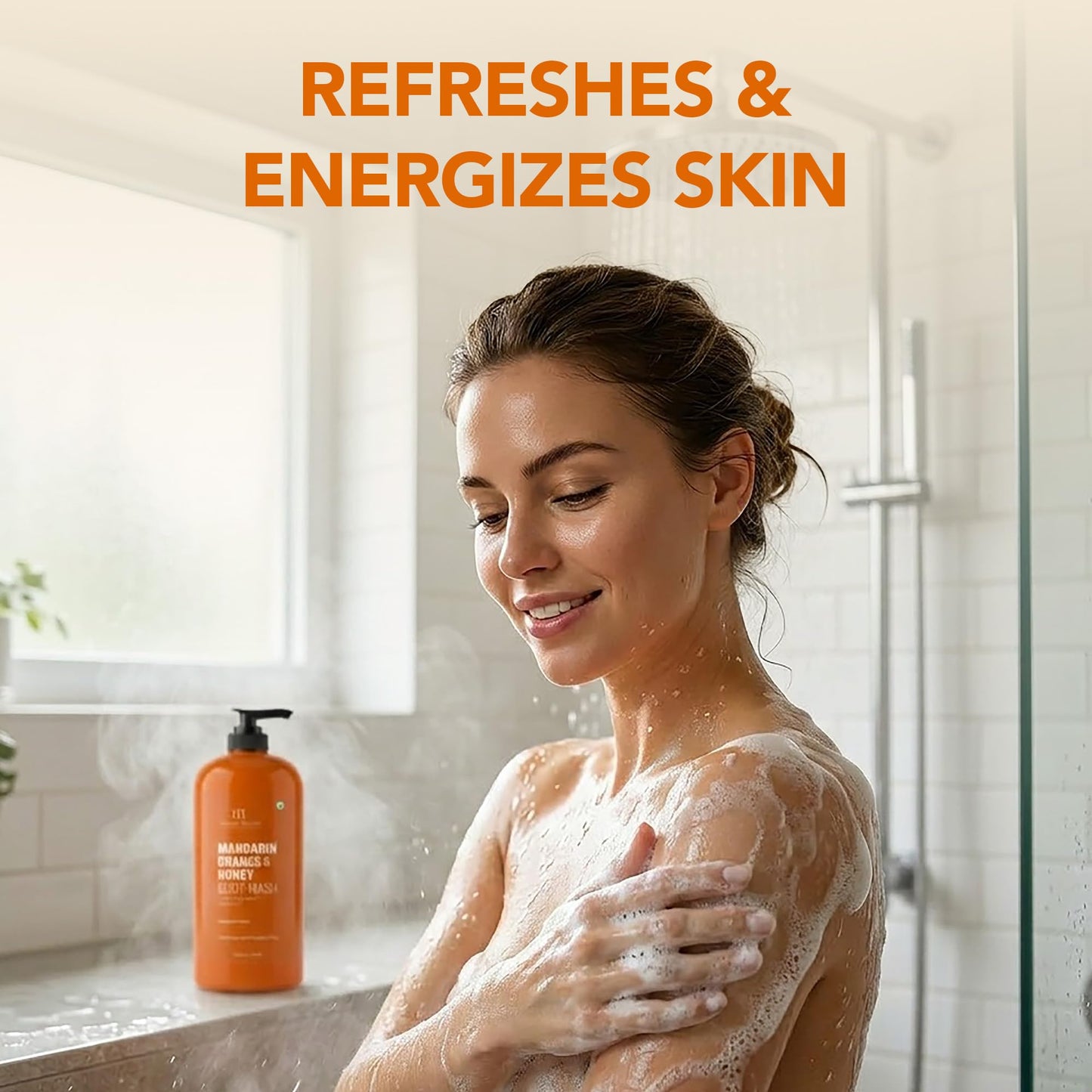 Botanic Hearth Mandarin Orange & Honey Body Wash – Refreshing Shower Gel with Lemon Peel Extract, Brightening & Hydrating Formula, Sulfate & Paraben Free – 16 fl oz