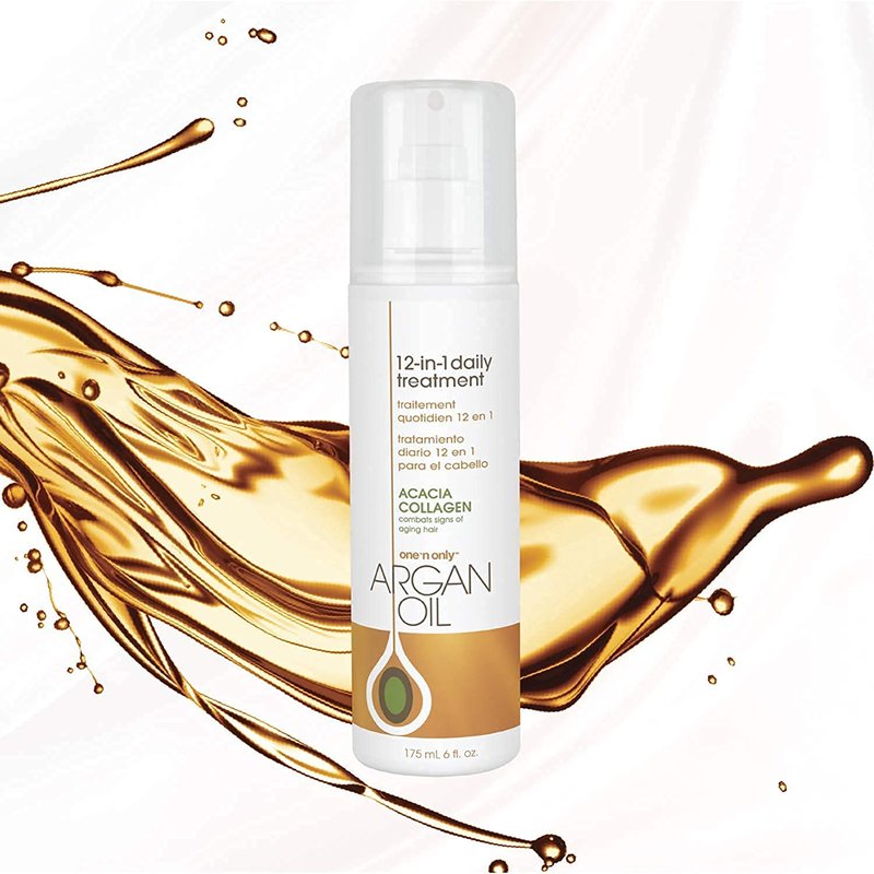 One N' Only Argan Oil 12-in-1 Daily Treatment Lightweight, Helps Control Frizz, Smooths, Detangles, Moisturizes, Strengthens and Adds Body to Dry, Damaged Hair, 6 Fl Oz (2pk)
