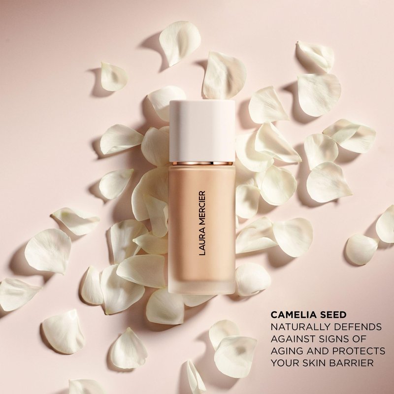 Laura Mercier Real Flawless Weightless Perfecting Waterproof Liquid Foundation: Medium-Buildable Coverage, 12 HR Fade-Proof Wear, Natural Finish, Hydrating, Long Lasting, Non-Comedogenic, Sandstone