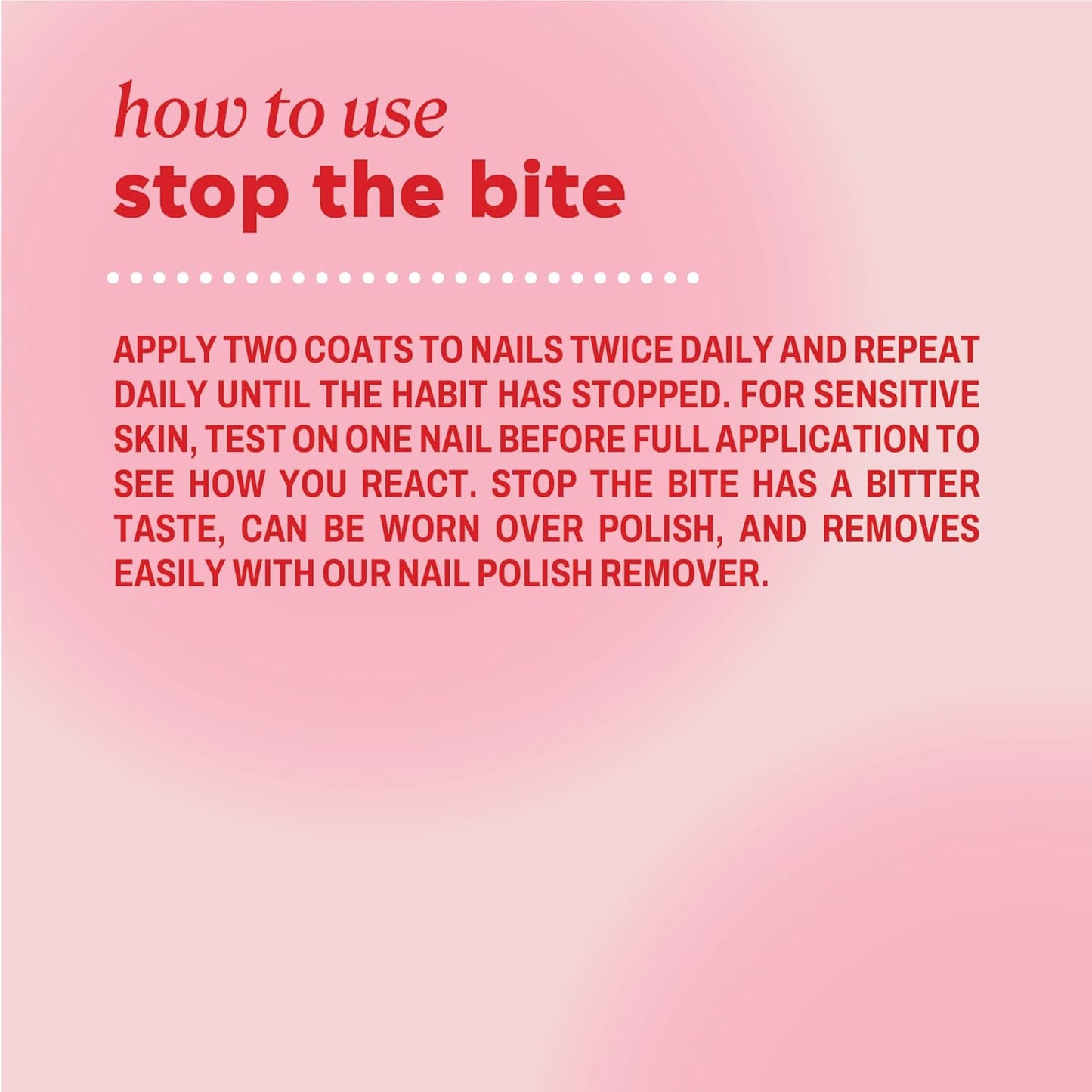 Onyx Stop The Bite Nail Biting Prevention Polish - 0.5 Fl Oz | Effective Deterrent for Thumb Sucking