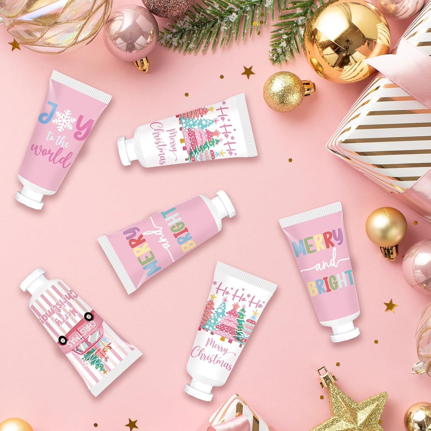50 Pcs Christmas Hand Cream Set - Travel Size Winter Scented Lotion for Women & Girls - Unique Stocking Stuffers (Nutcracker)