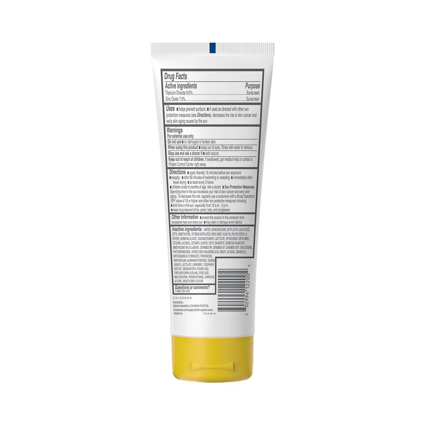 Cetaphil Sheer Mineral Sunscreen Lotion, Face & Body, SPF 50, 3 fl oz