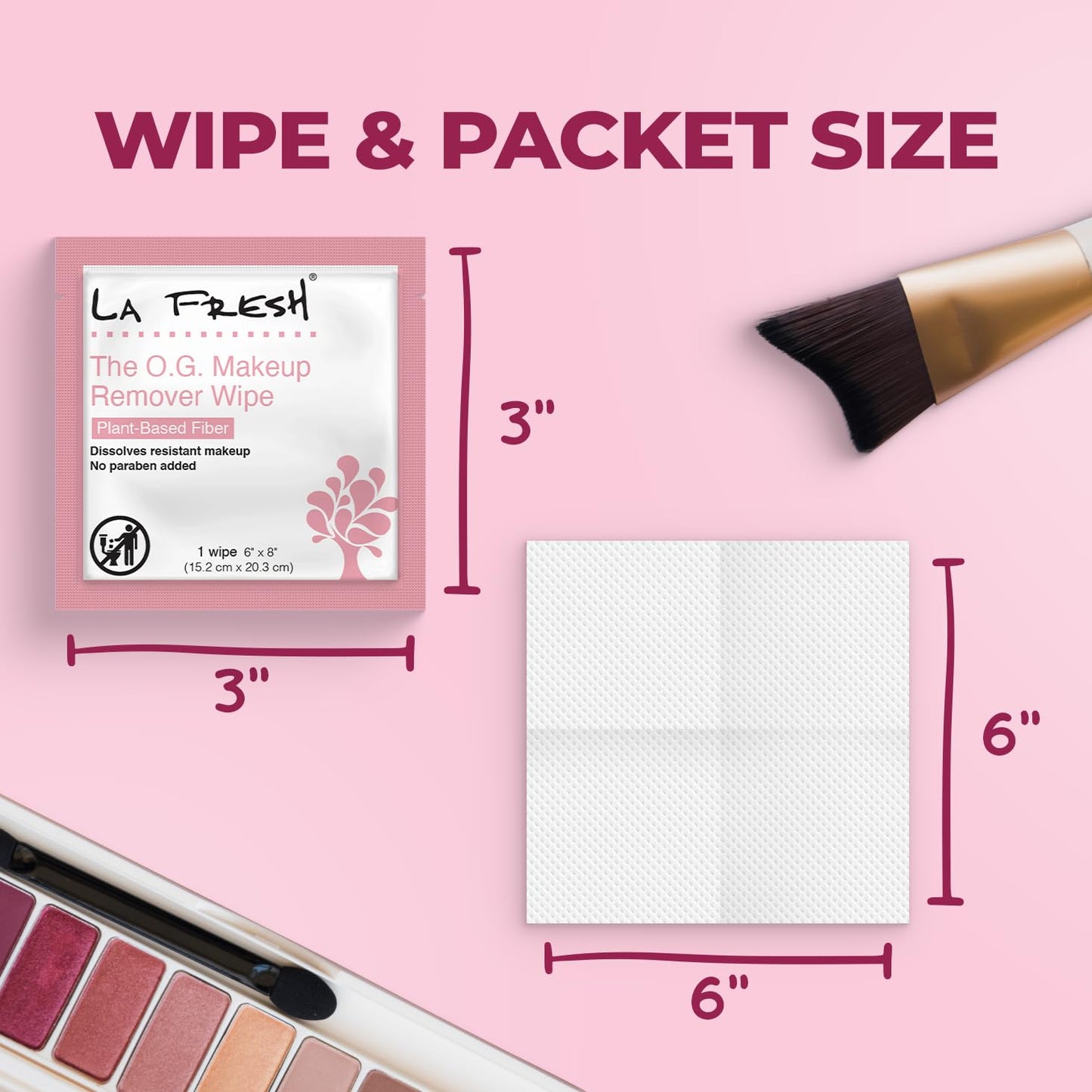 Makeup Removal Facial Cleansing Wipes - Waterproof, 50 Count | Travel Skin Care Essentials