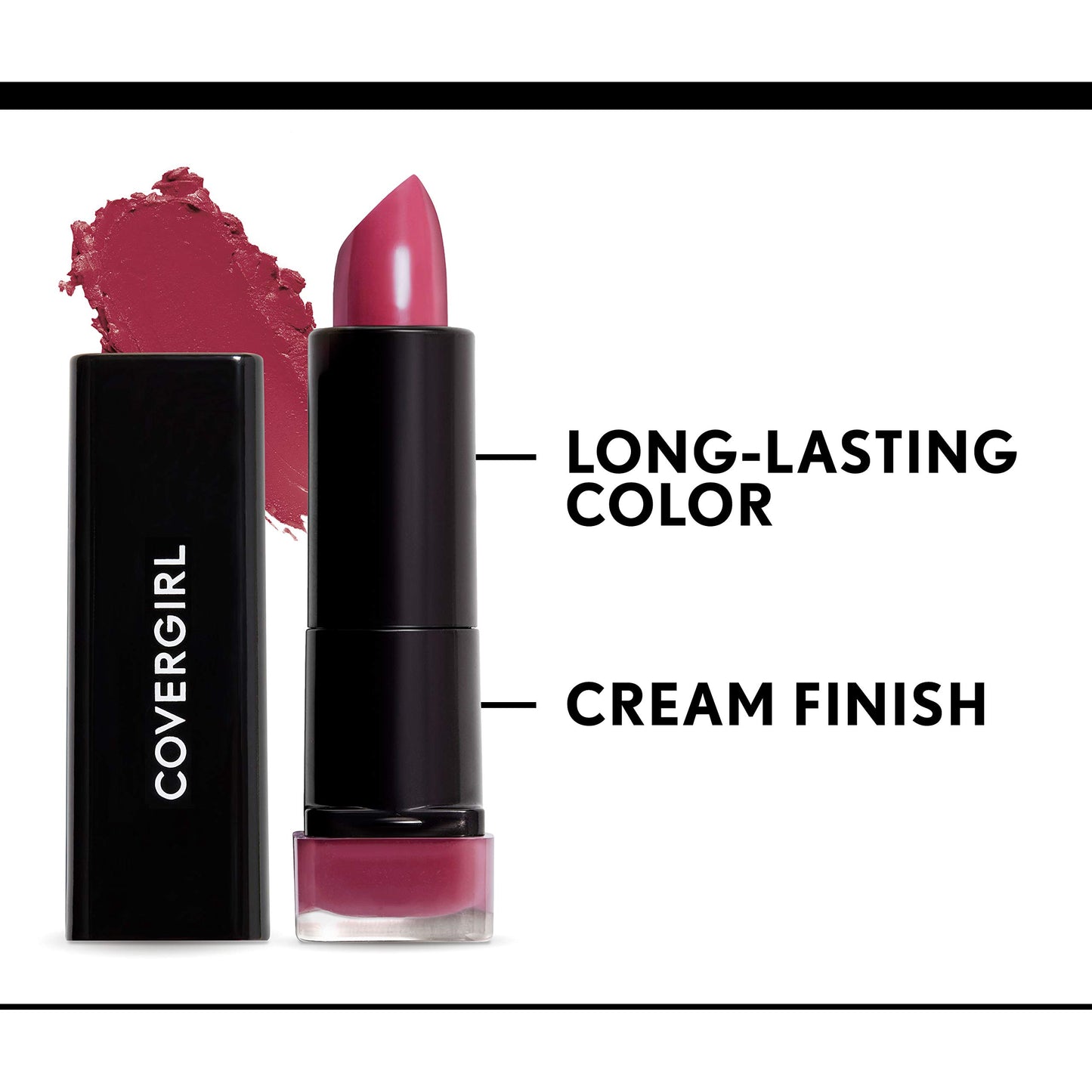 COVERGIRL Exhibitionist Lipstick Cream, Seduce Scarlet 310, Lipstick Tube 0.123 OZ (3.5 g)