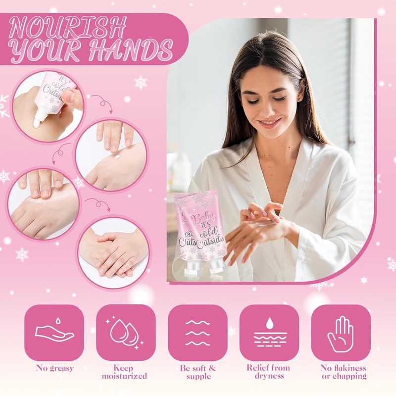 Baby Shower Hand Cream Gift Set - 48 Sets of Mini Travel Size Lotion Favors for Guests | Perfect Bridal Wedding Thank You Gifts