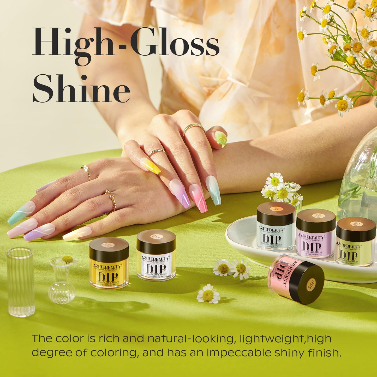 AZUREBEAUTY Dip Powder Nail Set 6 Colors