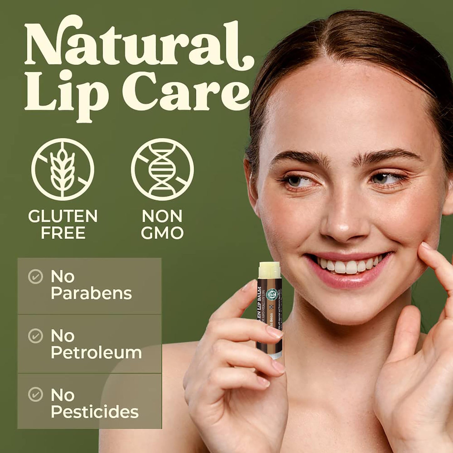 Earth's Daughter Sunscreen Lip Balm SPF 15 - Vanilla 4-pack