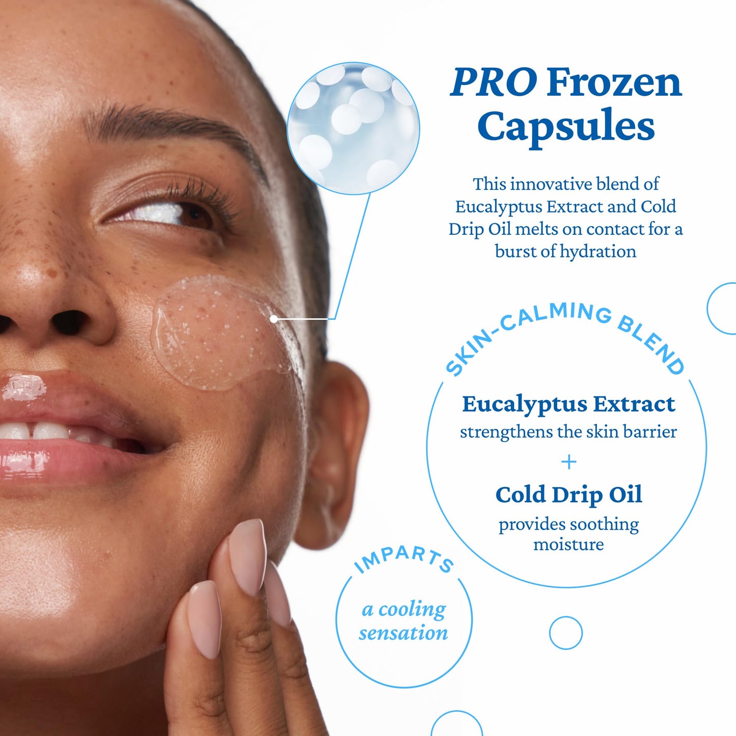 belif Aqua Bomb Frozen Gel Cream - Cooling Relief with Panthenol & Niacinamide - Daily Soothing & Hydrating Moisturizer, Lightweight, Korean Skincare, 1.69 fl oz