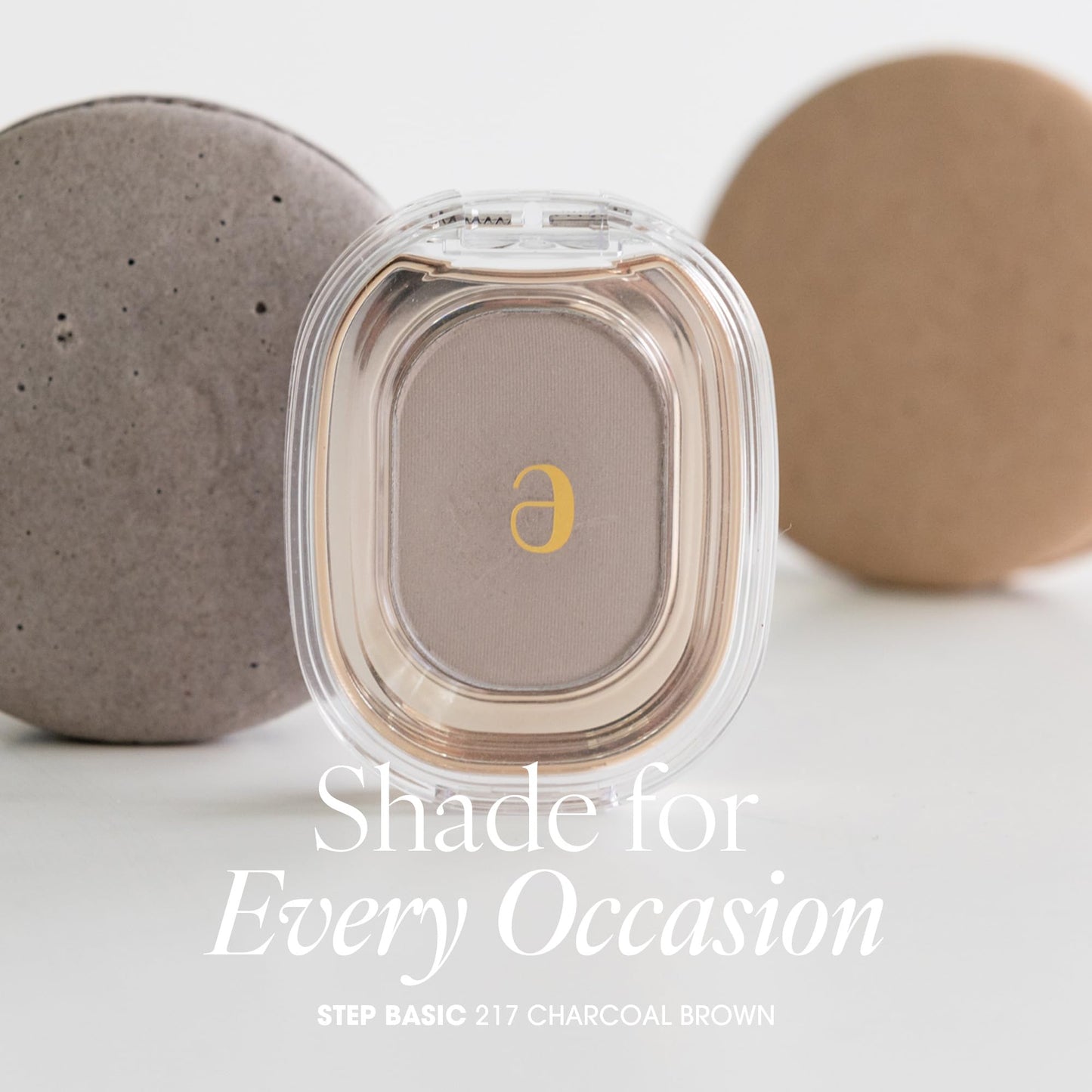 AmeliSeoul STEP BASIC 243 MACARON GRAY, Longwear Eyeshadow Single, High-Pigment Eye Shadow Compact, Smooth & Blendable Colors, Crease-free (1.7g, 0.004 oz.)