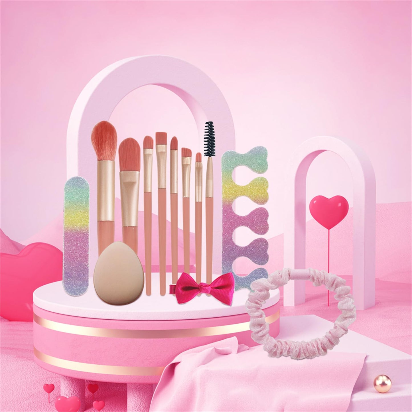 Makeup Advent Calendar 2026, New Year Gifts for Teenage Girls Women All in One Makeup Kit Surprise Gift Valentines Day Countdown Calendar Gifts with Eyeshadow Palette Lipstick Foundation Eyebrow