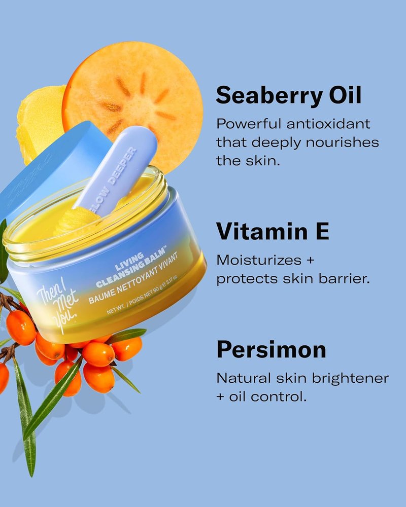 Living Cleansing Balm - Makeup Remover & Face Cleanser | Vegan Korean Skincare, Non-Stripping Formula