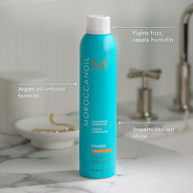 Moroccanoil Luminous Hairspray - Strong Hold, Shine & Frizz Control | 10 oz