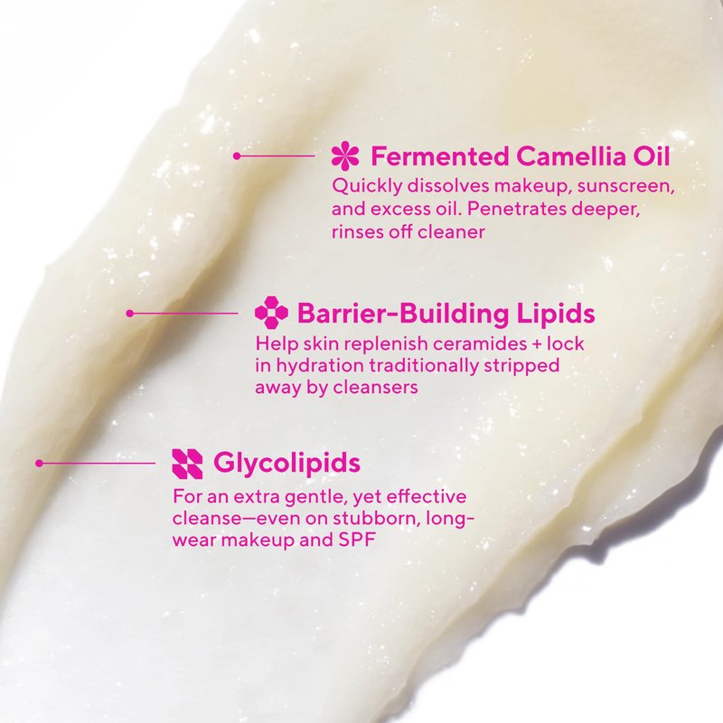 Murad Lipid-Enriched Double Cleansing Balm - Hydrating Balm-to-Oil Face Cleanser & Makeup Remover – Removes Long-Wear Makeup & SPF – Barrier Repair with Ceramides & Camellia Oil – 1.7 Fl Oz