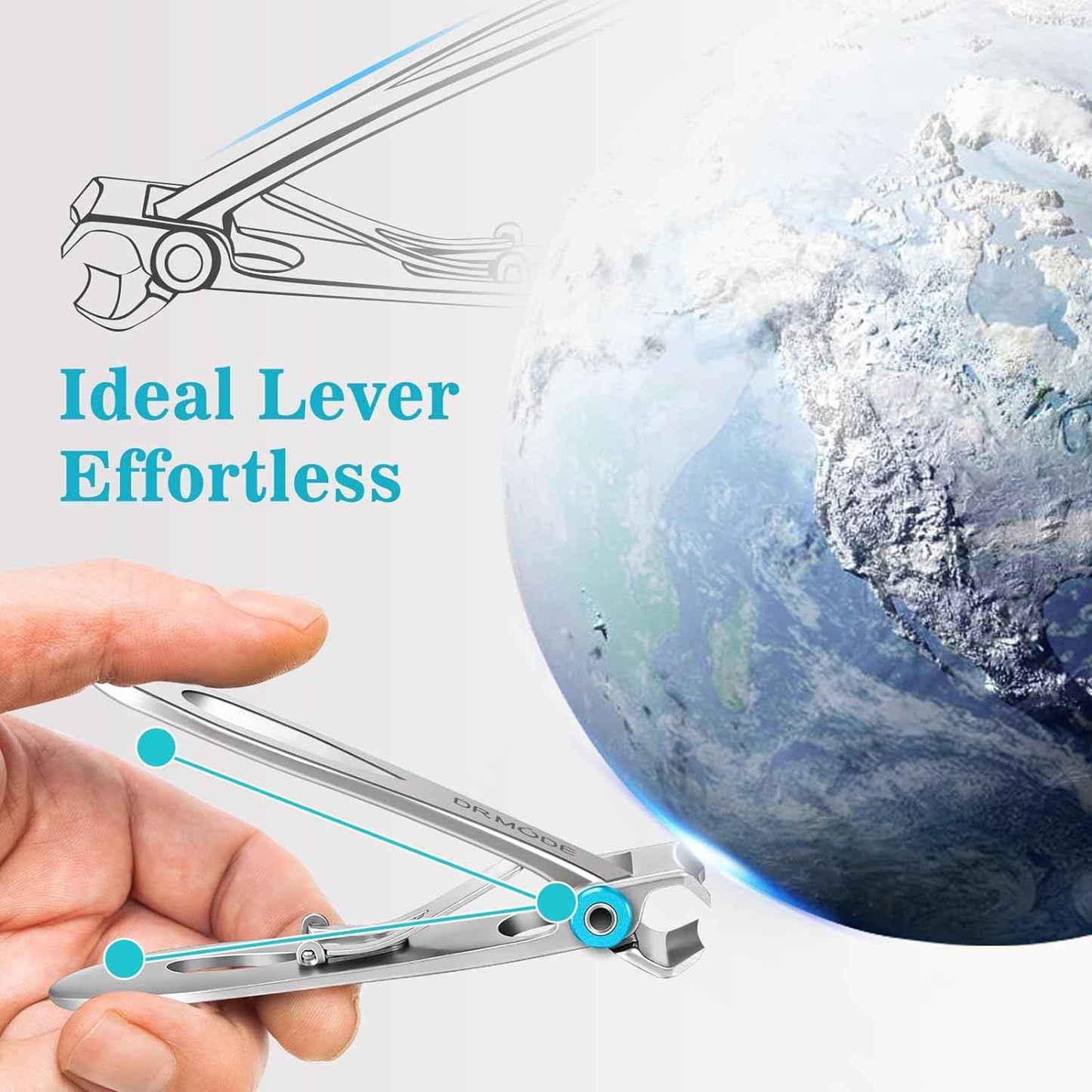 Large Slanted Toenail Clippers for Seniors | Thick & Ingrown Nails, 2024 Model