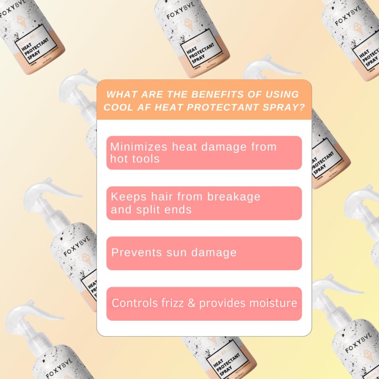 FoxyBae Heat Protectant Spray for Hair