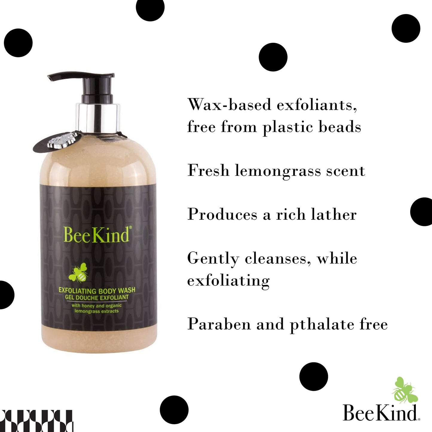 Gilchrist & Soames BeeKind Honey and Lemon Verbena Exfoliating Body Wash - 15.5oz - Gentle on Skin, Zero Parabens, Sulfates, and Phthalates