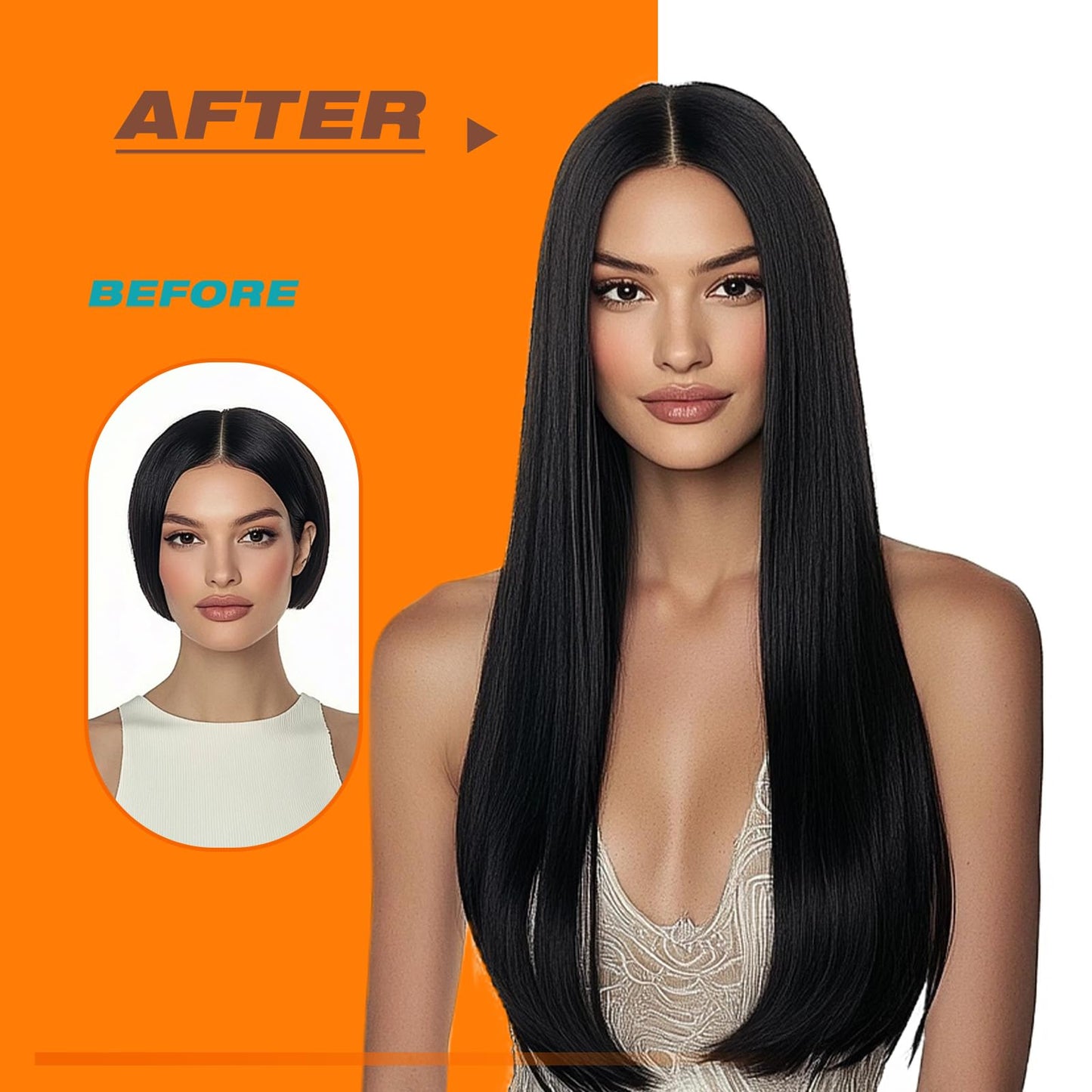 Sunny Hair Natural Black Tape in Hair Extensions Human Hair