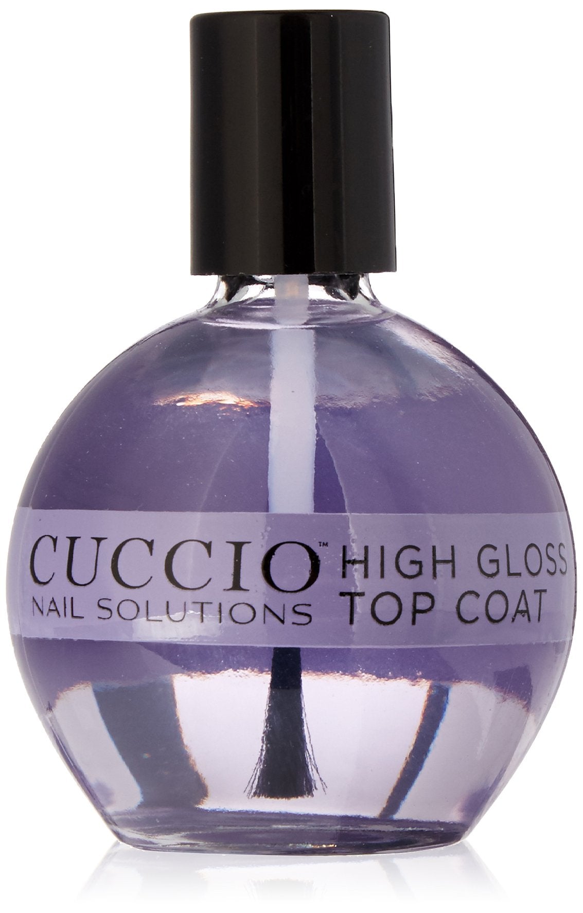 Cuccio Colour High Gloss Nail Top Coat - Developed With UV Absorbers To Help Protect The Nail Colour - Flexible Chip Resistant Protective Coating - Extends The Wear Of Your Manicure - 2.5 Oz