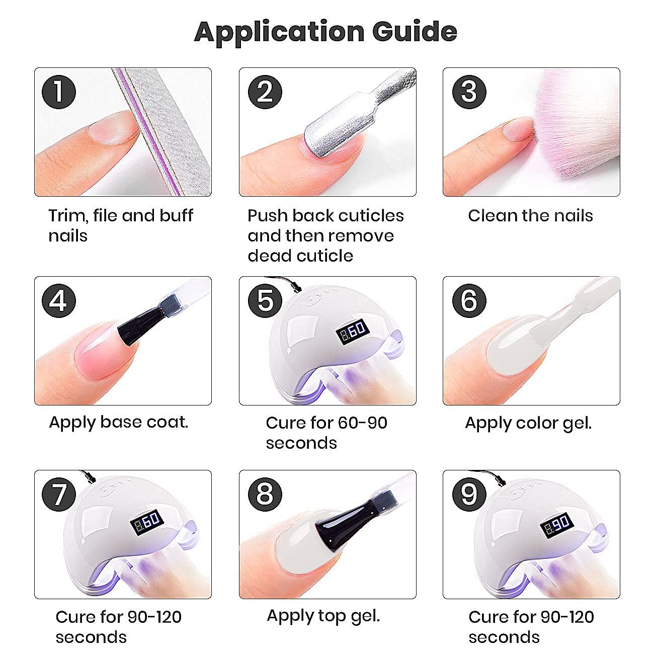 RARJSM Black and White Gel Nail Polish 15ml Large Capacity Soak Off UV LED Curing Required for French Manicure Salon DIY at Home 2pcs Set
