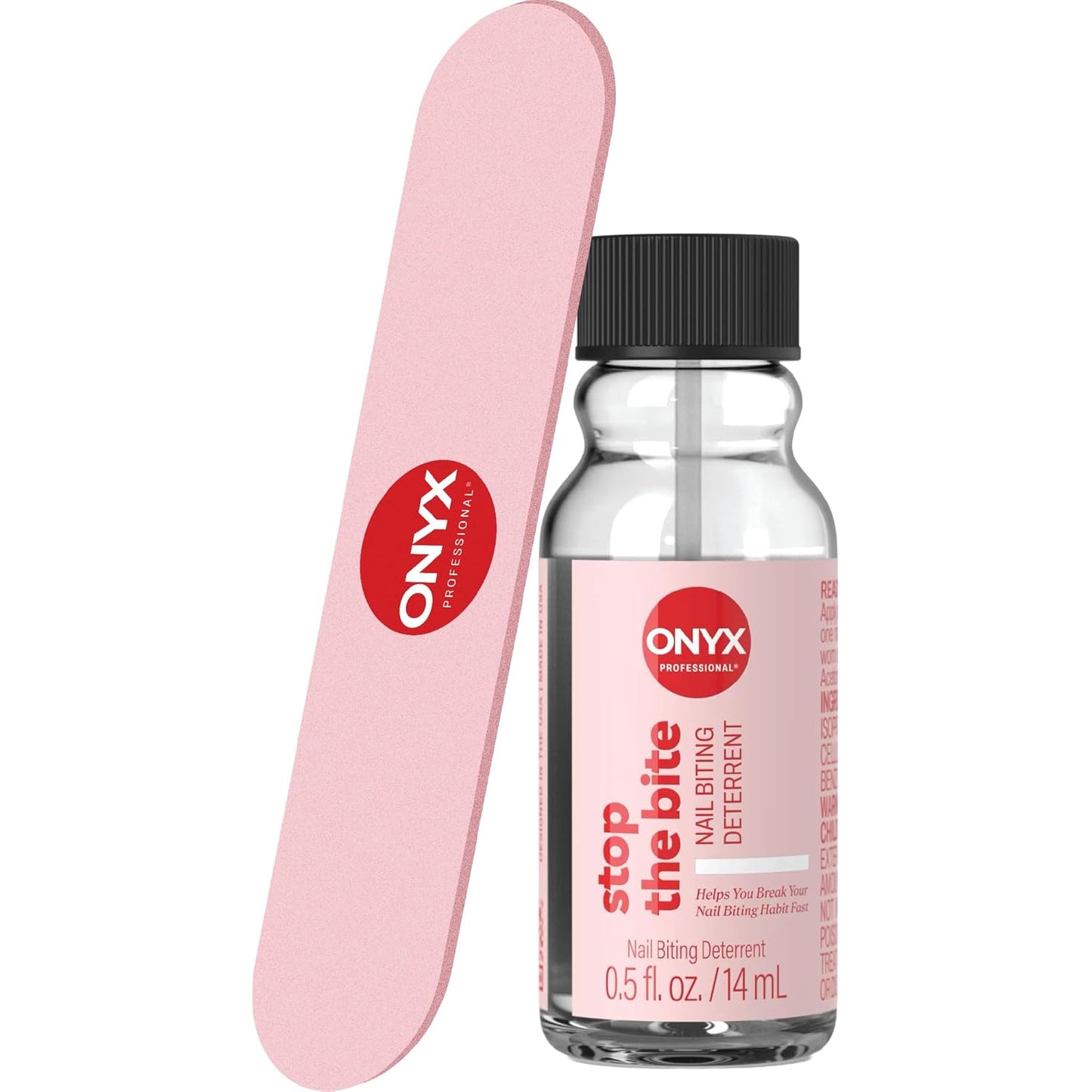 Onyx Stop The Bite Nail Biting Prevention Polish - 0.5 Fl Oz | Effective Deterrent for Thumb Sucking
