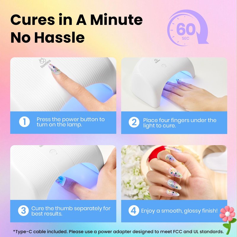 Beetles Gel Nail Polish Kit with U V Light - 80Pcs Color Enchantment 55 Colors Gel Nail Kit with Everything Base Top Coat Beginner Starter at Home Nails Kit Manicure DIY Salon Tools Gifts for Women