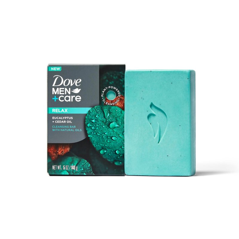 DOVE MEN + CARE Plant-Based with Eucalyptus and Moisture for men`s skin, 5 Ounce (pack of 4)