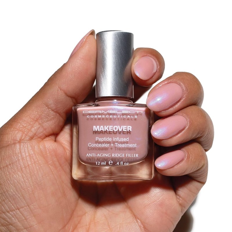 Dermelect Makeover Ridge Filler - Nail Treatment for Strengthening & Moisturizing | Keratin & Peptide Enriched