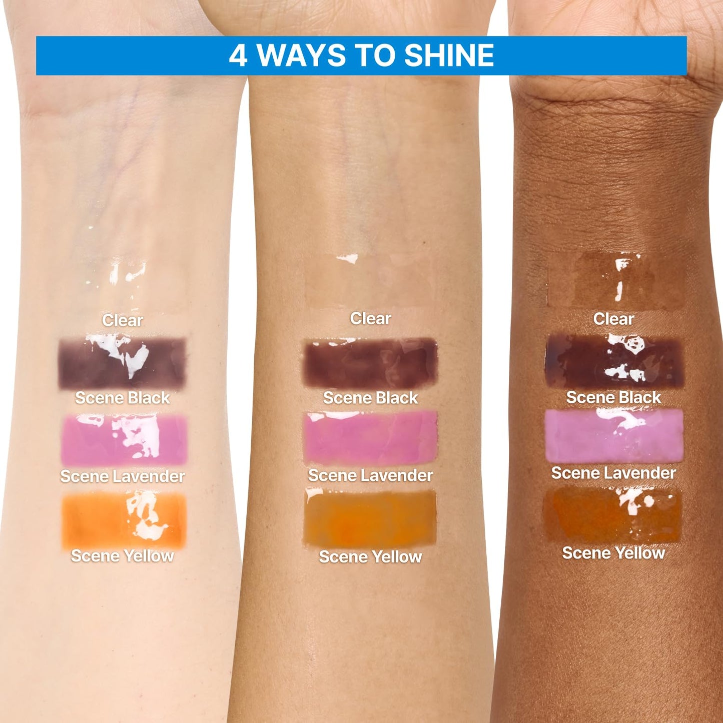 fwee 3D Changing Gloss | 01 Scene Black | Lip Gloss for changing color, Layering Gloss, Long-lasting & Plumping, Glossy | 5.6g