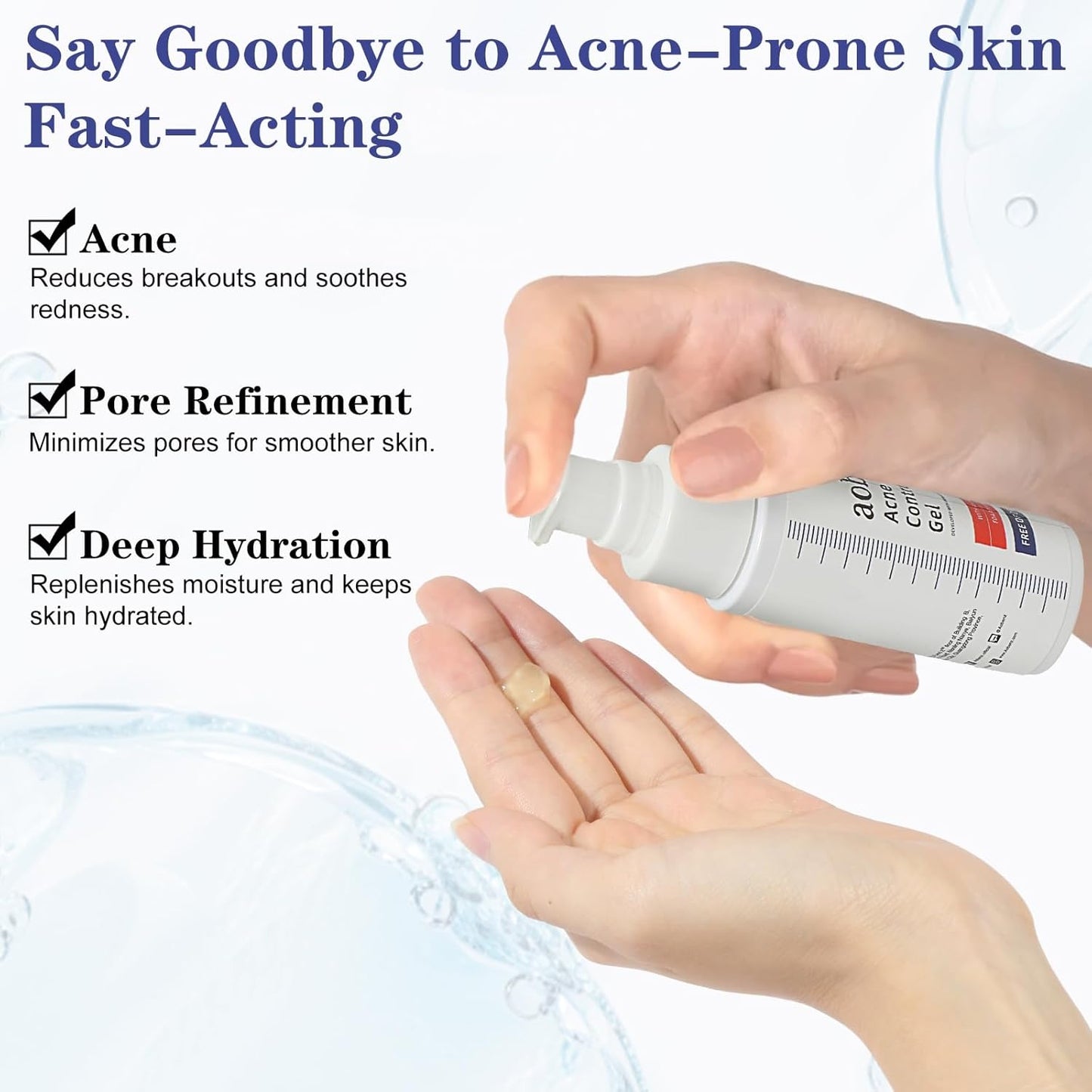 Control Gel with 2% Salicylic Acid & Botanical Extracts - Acne Treatment for Face & Body, Gentle for All Skin, 1.7 FL