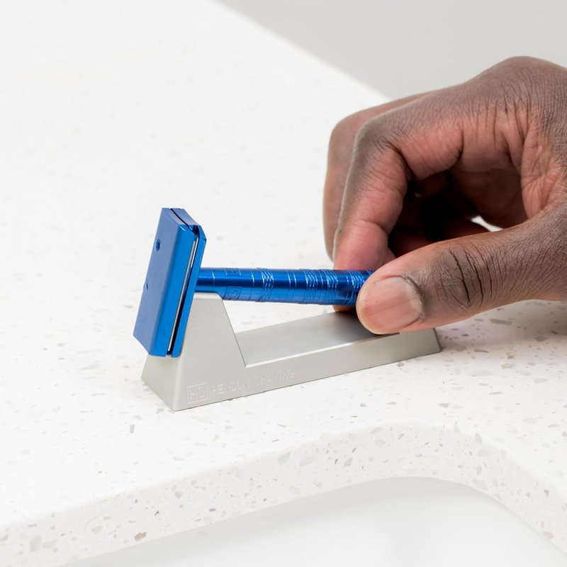 Henson Razor Stand - Durable Aluminum Safety Razor Holder for Men & Women | Fits Henson AL13, AL13-M, Ti22