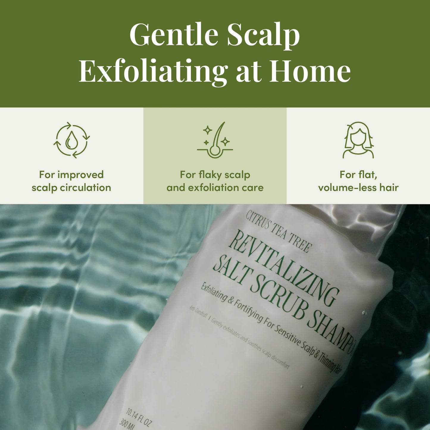 CURLYSHYLL Revitalizing Salt Scrub Shampoo for Oily Scalp & Buildup, 300ml