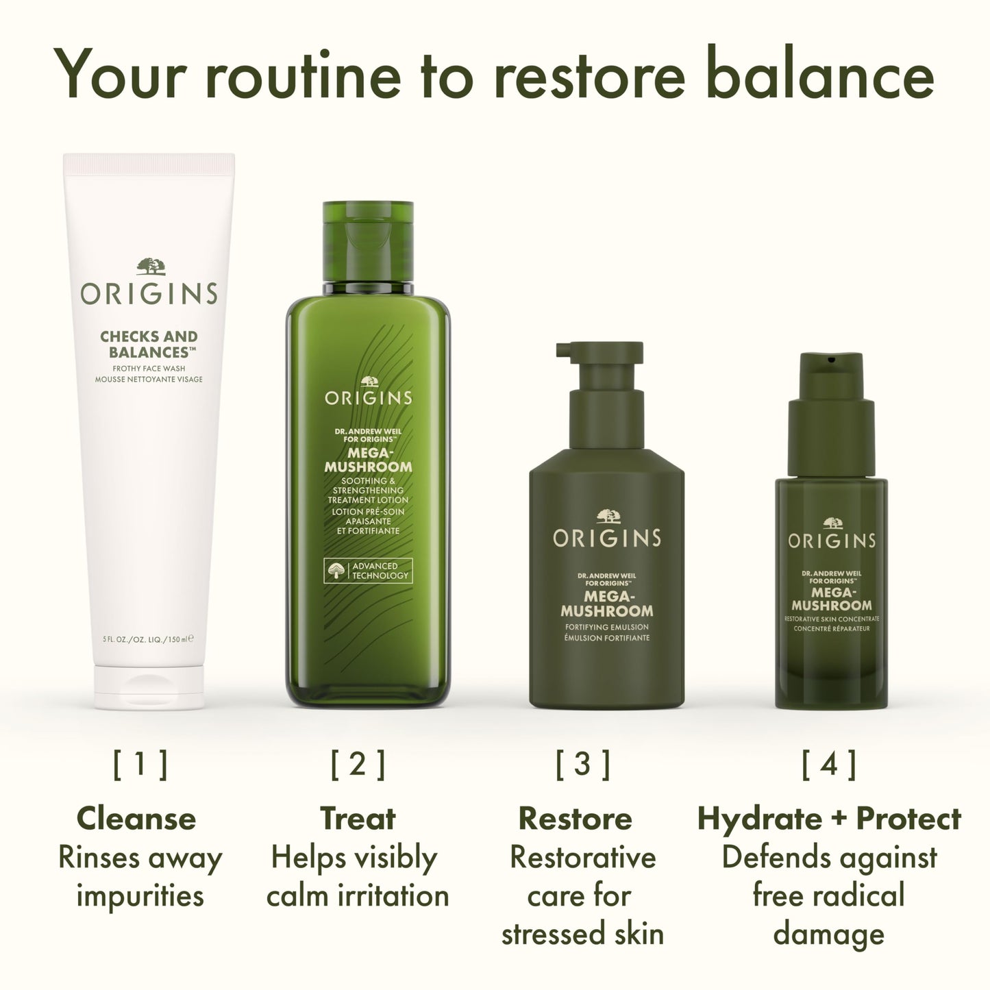 Origins Mega-Mushroom Soothing Treatment Lotion | Great for Sensitive Skin | With Reishi Mushroom