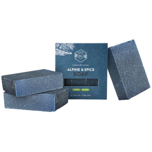 Crate 61, Handmade in Canada, Plant Based Cold Process Natural Bar Soap Cold Pressed For Face And Body, With Premium Oils