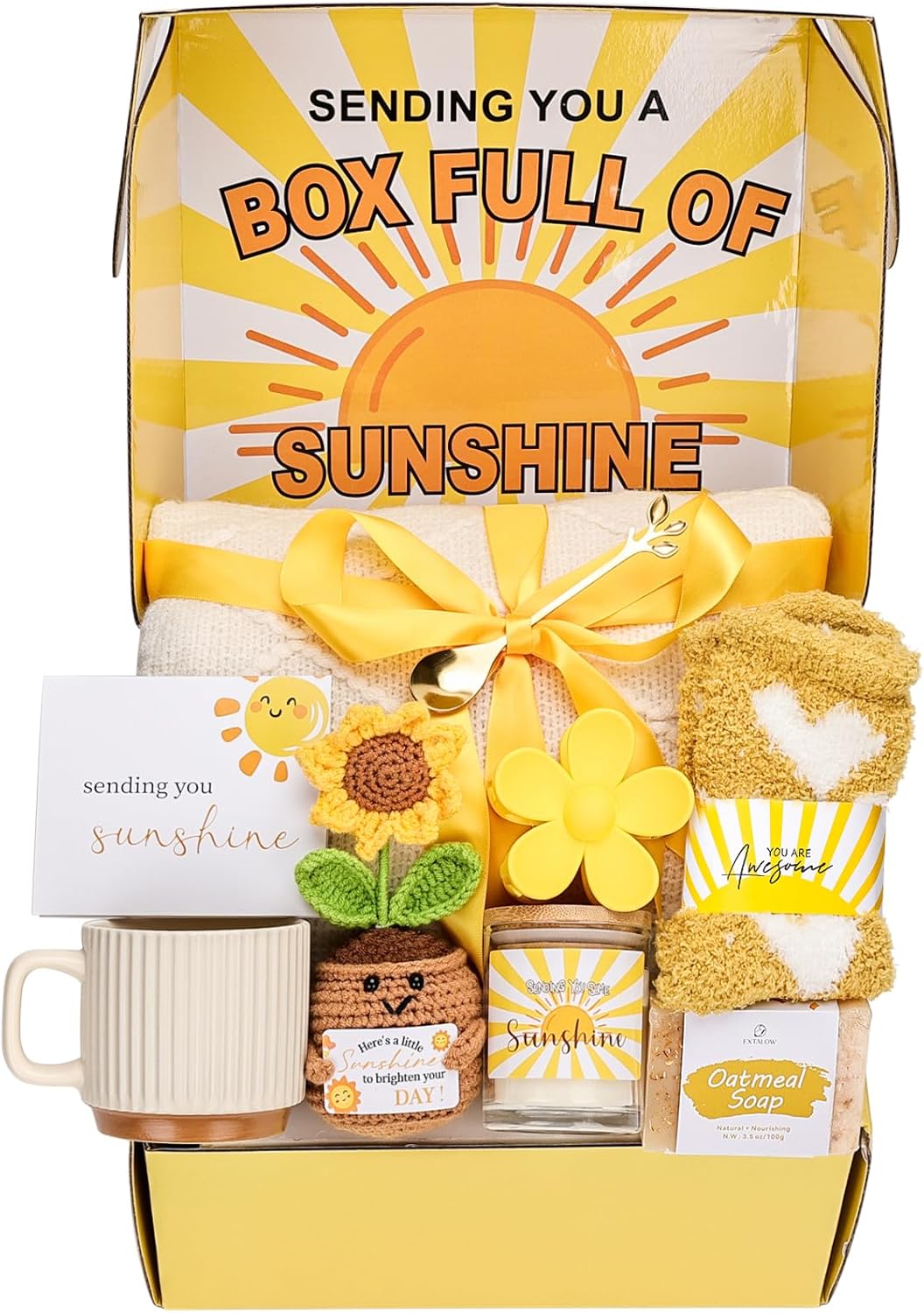 Unique Gift Baskets for Women - Spa Care Package for Birthdays & Get Well Soon | Thoughtful Self-Care Gifts for Mom, Wife, Sister, Friends, Teen Girls