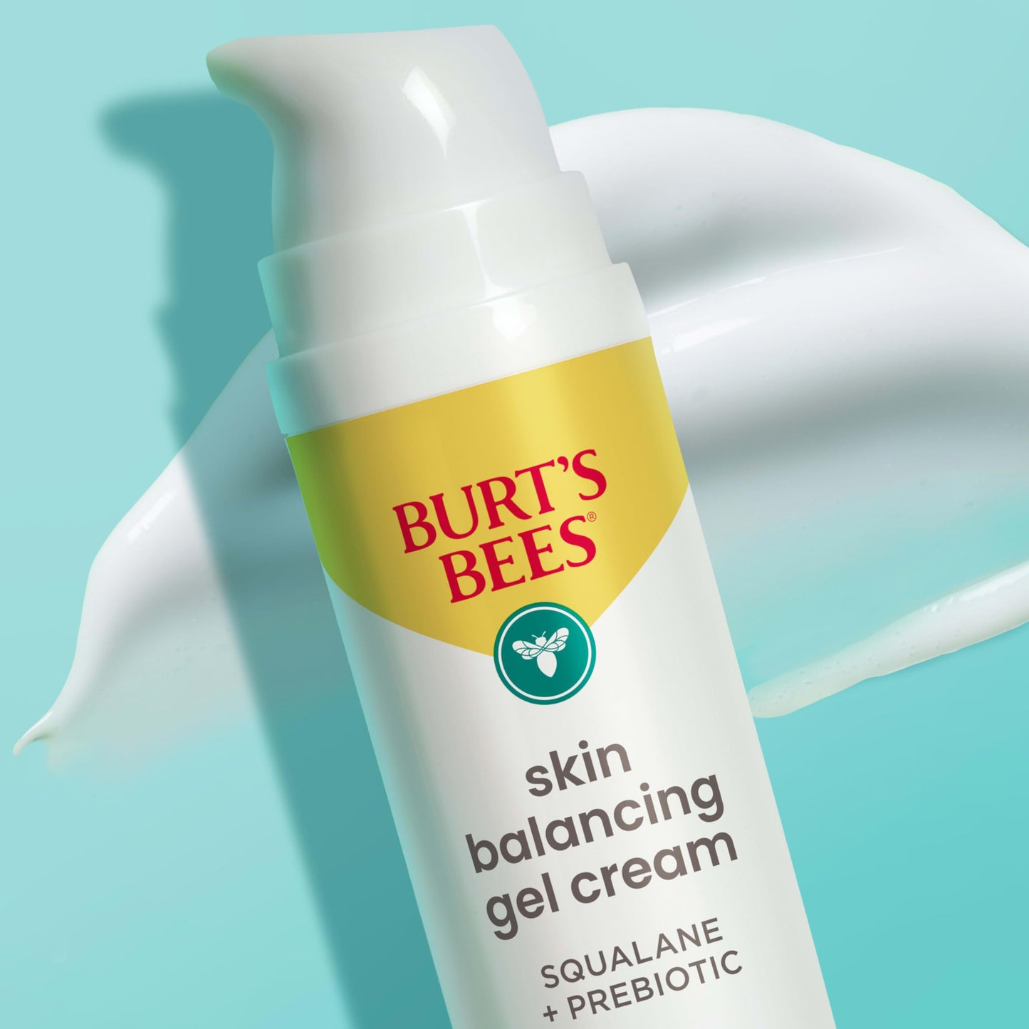Burt's Bees Clear and Balanced Skin Balancing Gel Cream With Squalane and Prebiotic, Gel Moisturizer for Breakout-Prone Skin, 99 Percent Natural Origin, 1.8 oz. Bottle (Pack of 4)