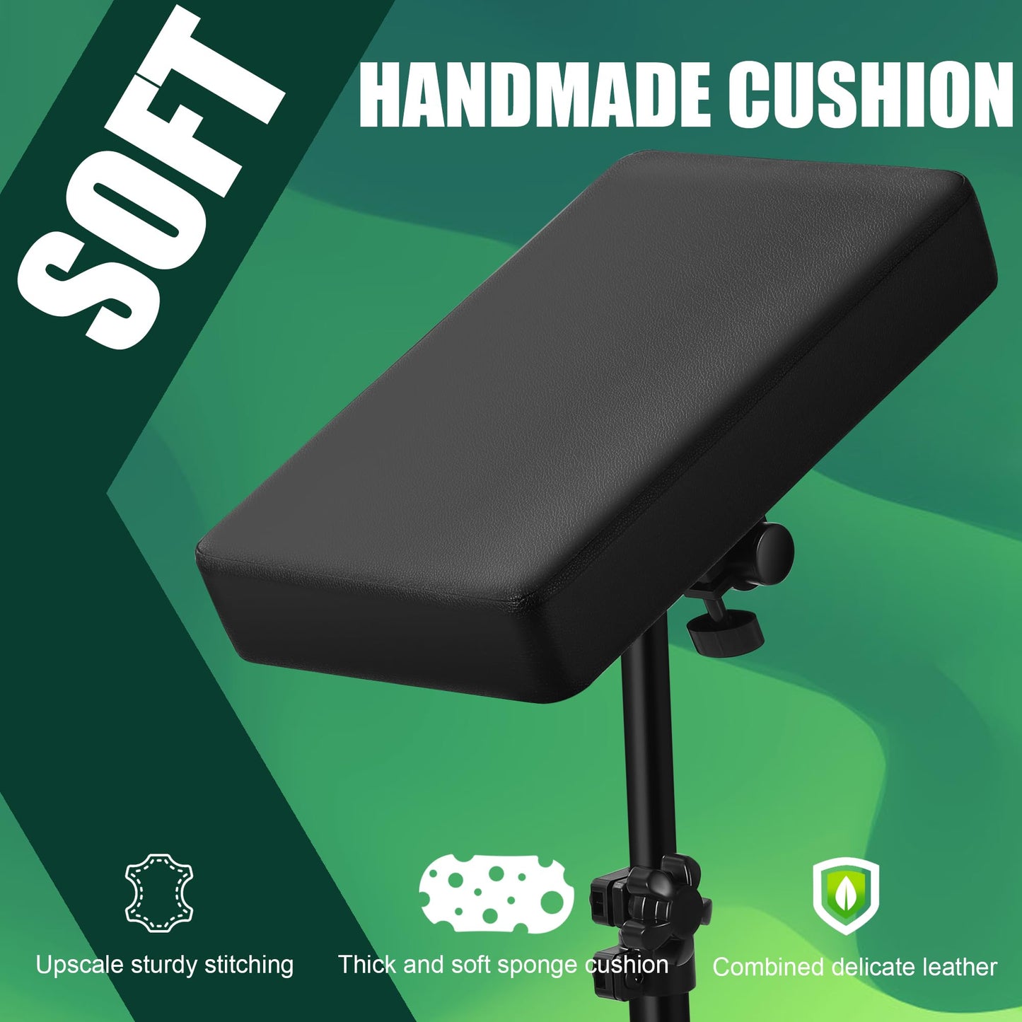 BARBALLTattoo Arm Rest with Adjustable Height, Tattoo Armrest for client,180°ratationThickened Soft Sponge Pad for Tattoo Studio