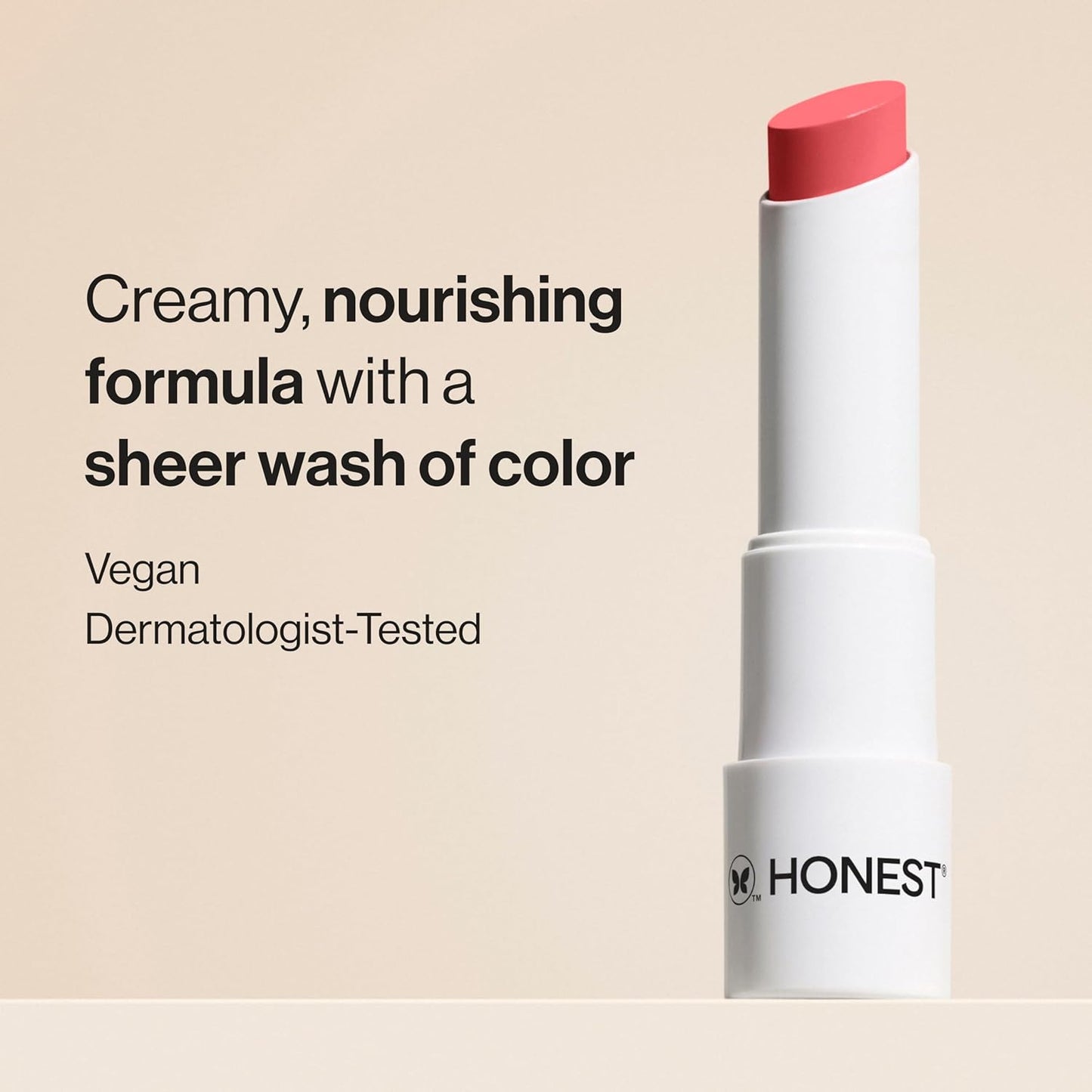 Moisturizing Vegan Tinted Lip Balm - Antioxidant-Rich Acai Extracts & Avocado Oil | Paraben-Free, Summer Melon