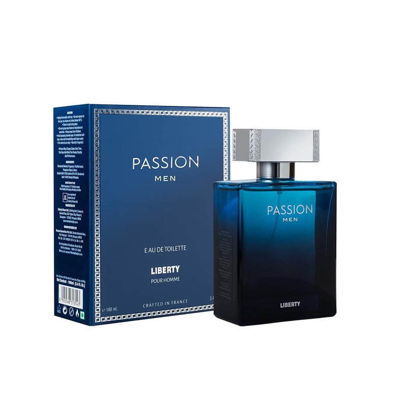 Liberty Luxury Passion Perfume for Men - Spicy Eau De Toilette Spray | 100ml/3.4Oz, Designed in France