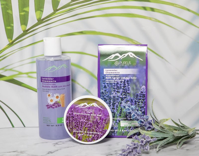Lavender Spa Gift Basket - 20 Pc Home Spa Set with Body Lotion, Bath Bombs & More | Perfect Birthday Gift for Women
