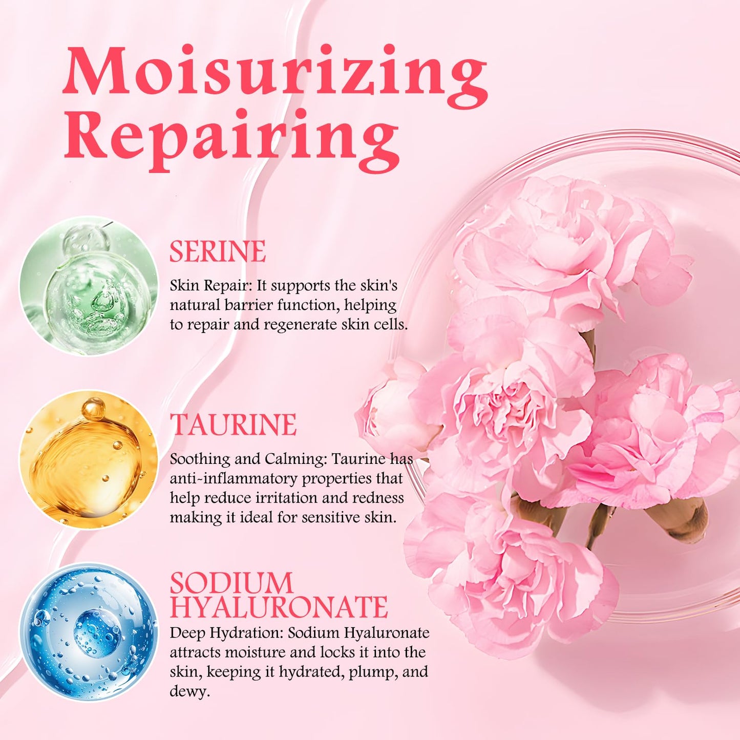 GUOYAOLIFU Hydrating Facial Masks Skincare for Women,Pink Rose Face Mask Sheet Skincare, Moisturizing Face Mask for All Skin Types (10-Packs)