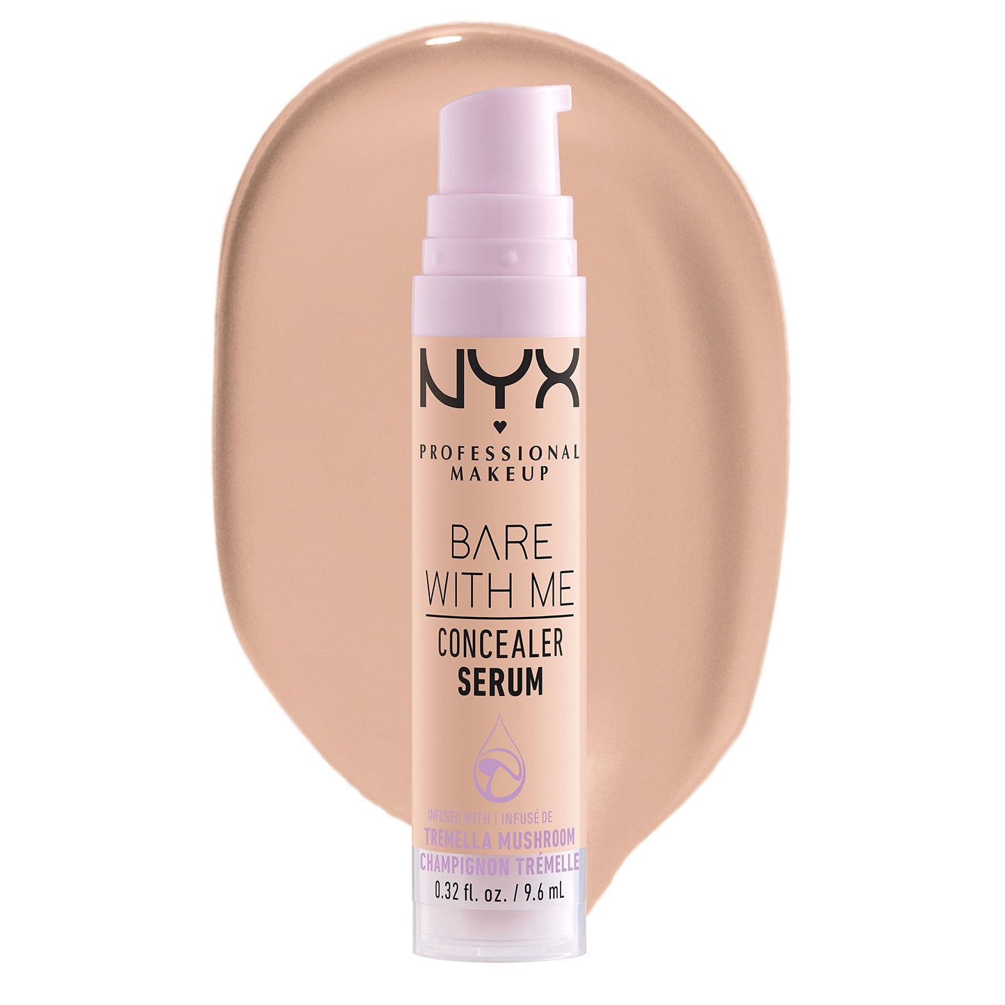 NYX PROFESSIONAL MAKEUP Plump Right Back Plumping Serum & Primer, With Hyaluronic Acid & Bare With Me Concealer Serum, Up To 24Hr Hydration - Light